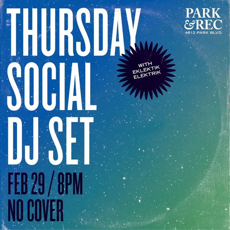 Main image for Thursday DJ Social Set