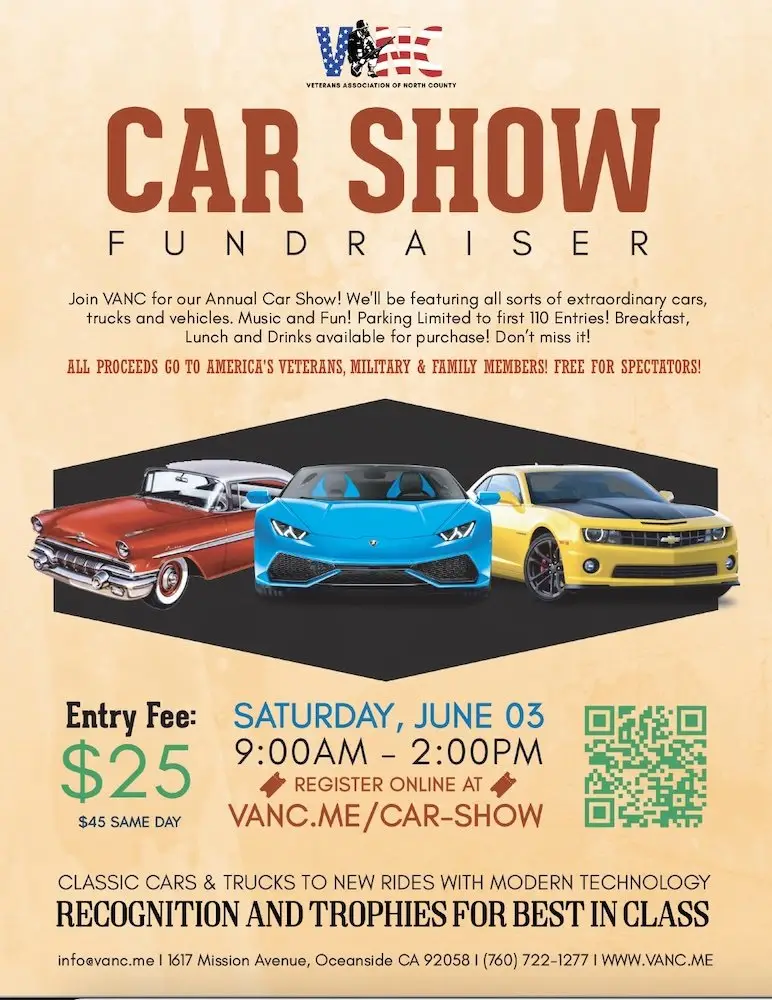 Main image for Veterans Association of North County Annual Car Show