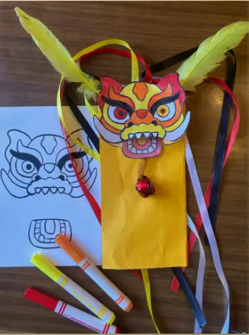 Main image for Family Craft Night: DIY Dragon Puppet